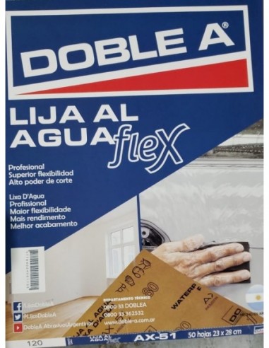 Lija  Al  Agua  " Doble A "    240   * Agua Flex