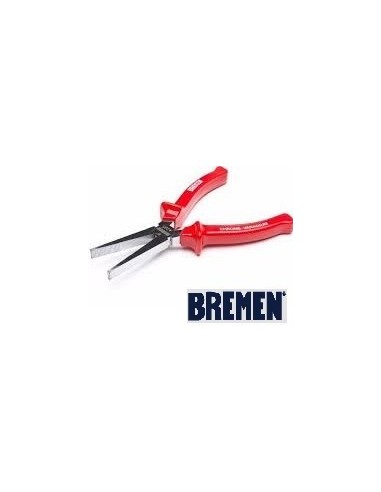 Pinza De  Punta Chata   Profesional   6"    " Bremen "   1000 V Tuv Gs * Roja