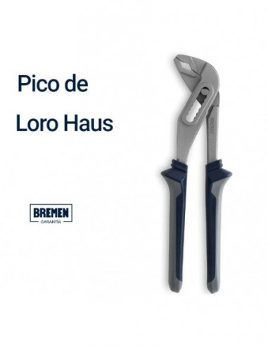 Pinza  Pico   Loro   10"  -  Cs 9½" Doble Crem.     "   Bremen ® "  Cr V    C/ Aislacion  Azul  * Haus 