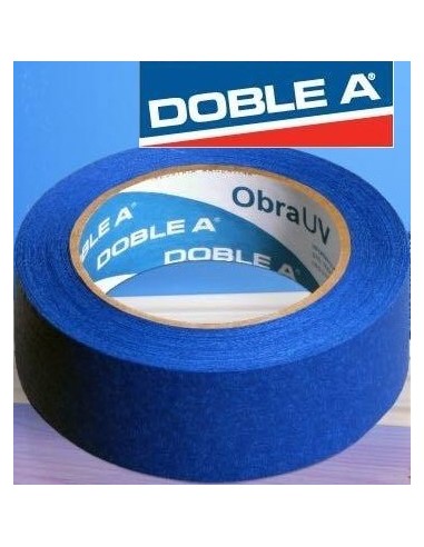 Cinta De Papel  P/  Obra U.v. Azul   " Doble A "  36 Mm.  *  40 Mts      - Ind. Arg. -  " Aa "