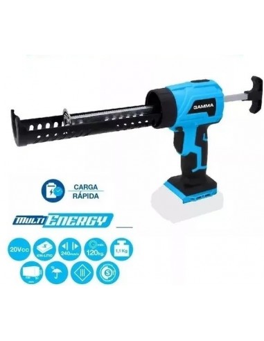 Pistola  Aplicadora  P/  Cartuchos   De  Silicona A  Bateria 20 V  * Gamma  Multi Energy  No Incluye Cargador Ni Batería.