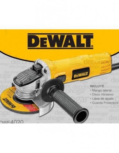 Amoladora    Angular    4 1/2"    800 W  " De Walt "       11000 Rpm