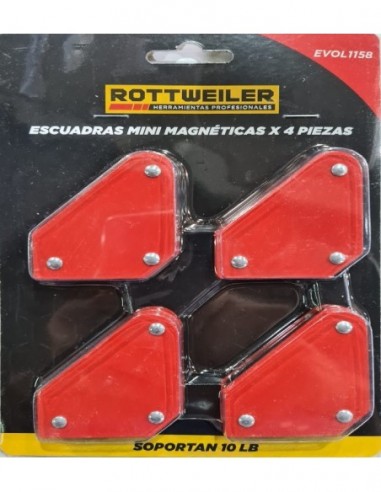 Escuadra    Soldador  Mini    Magnetica     X 4 Unid.  " Rottweiler "  Soporta 