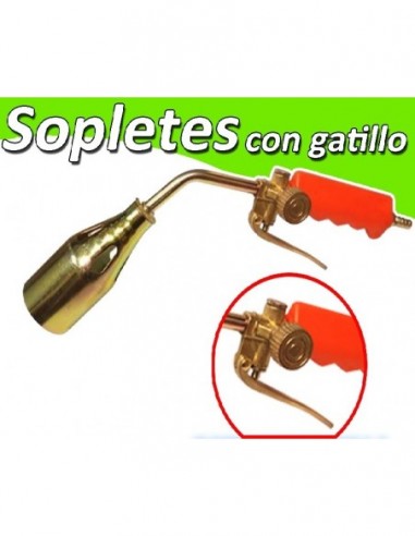 Soldador  Techista  De 38mm C/ Gatillo   Abrasol (p/garrafa De 3 Kg)