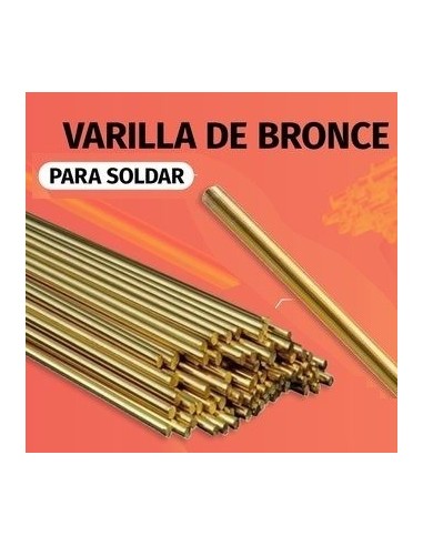 Varilla   De  * Bronce  P/  * Soldar     2,5  Mm  *  90 Cm   * Unidad