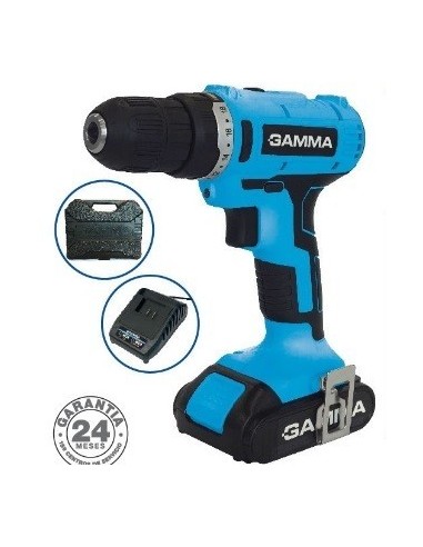 Taladro     Inalambrico 21 V  10 Mm * Ion Litio Vv * Atorn   " Gamma " Con 2  Bat Y Cargador Incluidos