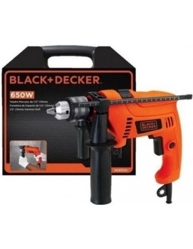 Taladro   " Black & Decker "   13 Mm    650 W   Con  Maleta 