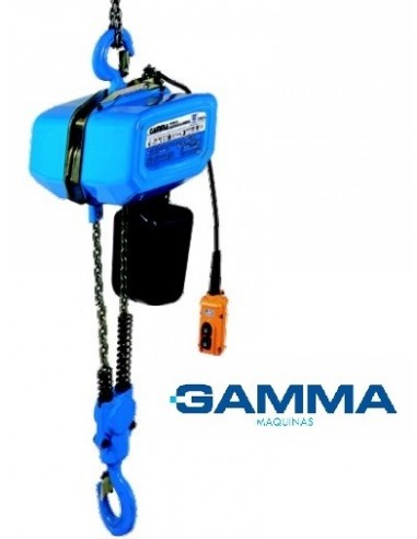 Aparejo  Electrico Industrial  2 Tn - Motor 1,5 Kw Trifasico " Gamma "  3 Mt. De Alzada Cadena Doble  3,6 Mts/ Minuto