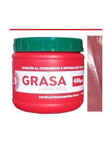 Grasa   De   Litio  Roja      125 Gr.   Pote   " Lubritodo "   * Termoresistente   Ind. Arg.