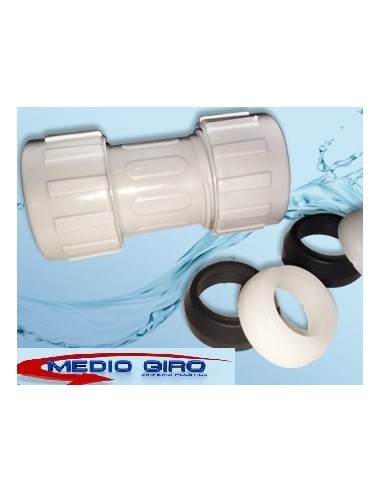 Acople   Rapido  Para  Caño   De     1/2"   Plast- Metal    " Medio Giro " ··