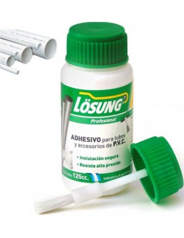 Adhesivo     Pvc      125 Cc   Frasco                " Lösung  Profesional "