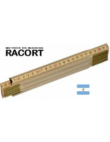 Metro  De  Madera   " Racort "   De     1  Mtr.        Ind. Arg.