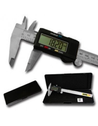 Calibre " Digital " 0 - 150 Mm   Cromado   Mate  " Kld "     Digital Caliper   En  Estuche