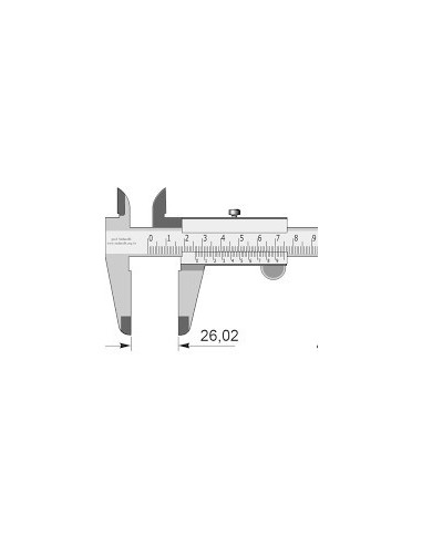 Calibre  Metalico  Con Freno. Cromado Mate      " Kld "       En  Estuche