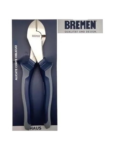 Alicate  Corte Oblicuo  Profesional   8"    " Bremen * Haus "    * Gris Y Azul