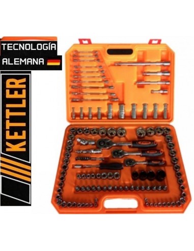 Bocallave    Jgo 120  Pzs -  Enc  1/2   ,  1/4"  Y  3/8" +  Torx  Y Combinadas      " Kettler "