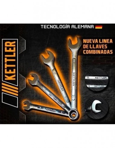 Llave  Combinada                  7/16"      Cr. V.      * Guaranted   " Kettler " 