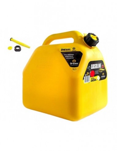 Bidones    5  Lts  Para  " Gasoil - Disel "  Amarillo          - Aprobados  " Driven "    Normas Astm .usa