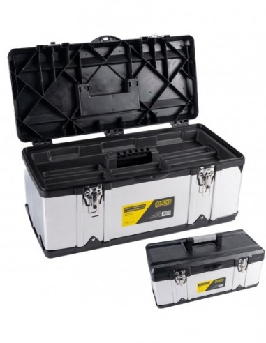 Caja  De  Herramientas     23"   Metalica Acero Inox.   " Barovo "    58 * 31 * 27