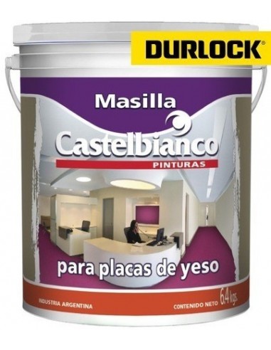 Masilla      Para   Placas  De   Durlock  O  Yeso      1,7  Kg     " Castelbianco "