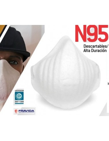 Mascarilla  Descartable    Reforzada     N95     " Fravida "   Art 5415  Iran 3648  Barbijo