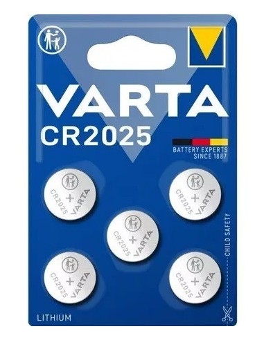 Pilas    * Boton   Cr 2025  Bl * 5 Unid.   " Varta * Litio  "         - Made In Germany -   