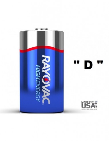 Pilas   "  Rayovac " " Alcalinas "   Grande   D          - Made In Usa -