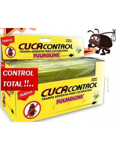 Cucarachicida  Casita   " Cuca Control "  Adhesiva   " Fulmoline "  