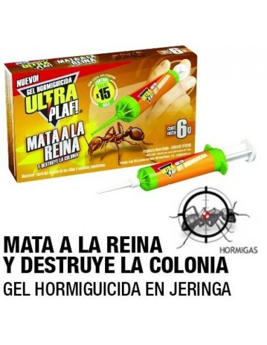 Hormiguicida   Gel  Jeringa  6 Gr. Horm.  De  Cocina  "  Ultra - Plaf  "   Lab.  Binka