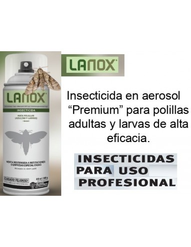 Insecticida     Aerosol  " Mata Polillas  "  " Lanox "   415 Ml /248 Gr  " Black Panther - Ultra "