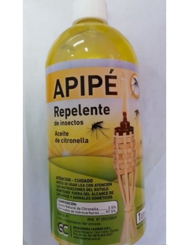 Insecticida    ** Repelente  " Citronella "       500 Cc  " Apipe "  * Listo Para Usar