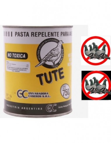 Repelente  De  Aves - Palomas   * Gel  * 750 Gr  Pote     " Tute "      " Envasadora Caseros " Ahuyenta