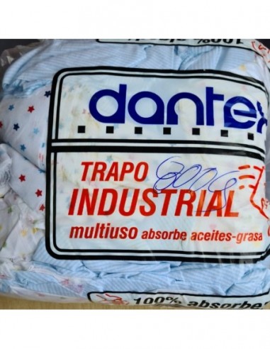 Trapo    Industrial    Blanco O Claro   *  800 Gr    " Dantex " 