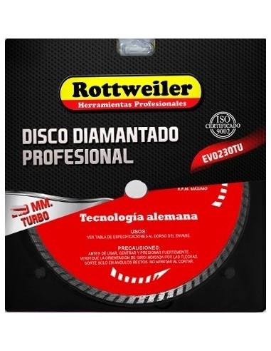 Disco  Diamantado   Turbo   115 Mm   " Rottweiler "