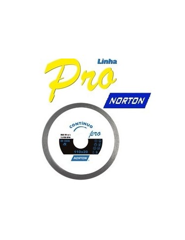 Disco  Diamantado   Liso        115 Mm   " Norton "  " Pro "  " Continuo " Profesional  - Sain Gobain