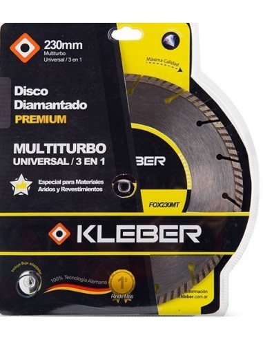 Disco  Diamantado    3 En 1 * Multiturbo    115  Mm     " Kleber " 