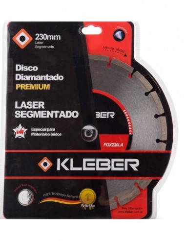 Disco  Diamantado   Laser     115 Mm   " Kleber "  Premium