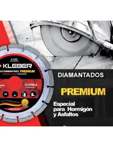 Disco  Diamantado   Laser   350 - 0.8 - 25 Mm  P/  Hormigon   " Kleber "  Premium  