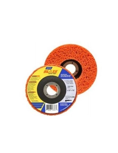 Disco   Abrasivo   Rapid  Strip  Blaze  115 Mm    " Norton "   Ideal  Remocion, Limpieza Y Pulido - Nylon  Res Y Ca.sil ,