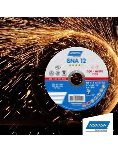 Discos De Corte   " Norton "   Fino  4,5"  *  1,6 Mm  C/p  " Bna "