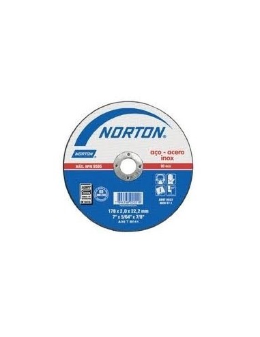 Discos De Corte   "norton"  C/d   7     *  2 Mm  " Bda "