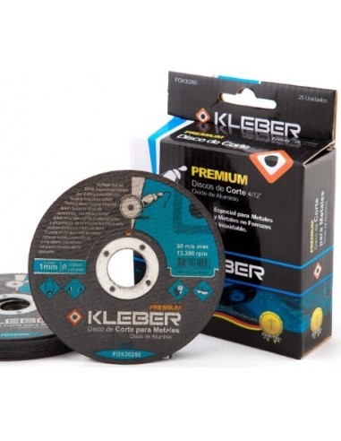 Discos De Corte   " Kleber  -  * Metal "   Fino  4,5"  *   1,0  Mm   C/p