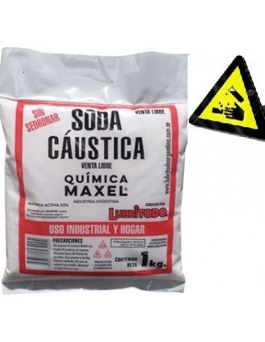 Soda  Caustica       500  Gr      " Quimica  Maxel "    Uso Hogareño