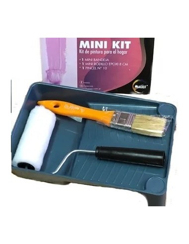 Kit  Pintura  Mini  - Mini Bandeja., Rodillo Epoxi 8, Pincel 10   * Matezz