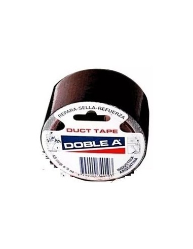 Cinta  Duct Tape   "doble A"    Negra              Entelada   48 Mm  X  9 Mts