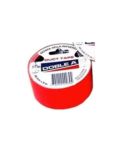 Cinta  Duct Tape   "doble A"    Rojo                 Entelada   48 Mm  X  9 Mts