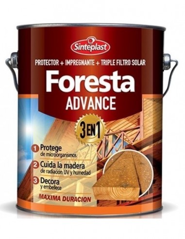 Impregnante  Foresta  " Advance Brill "  Caoba       4 Lts    " Sinteplast "