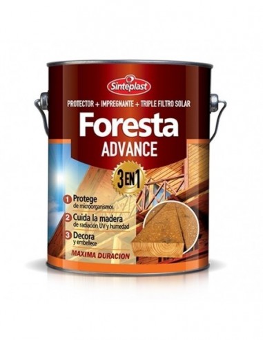 Impregnante  Foresta  " Advance Satin "  Caoba       1 Lts    " Sinteplast "