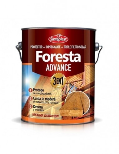 Impregnante  Foresta  " Advance Satin "  Caoba       4 Lts    " Sinteplast "