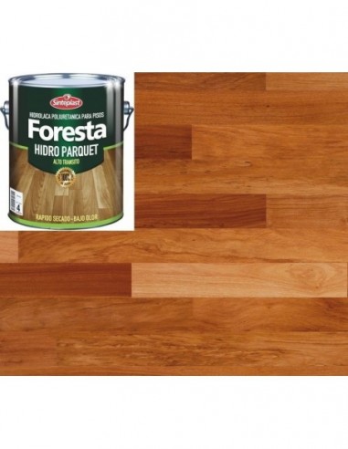 Laca  Pisos Satin   " Hidro Parquet "    4 Lts    " Foresta  - Sinteplast "